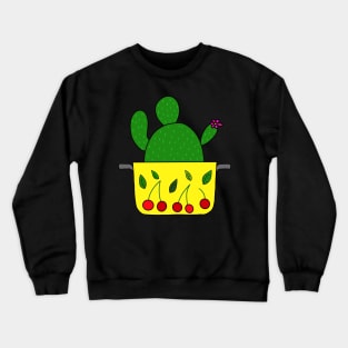 Cute Cactus Design #88: Cherry Cactus Stew Crewneck Sweatshirt